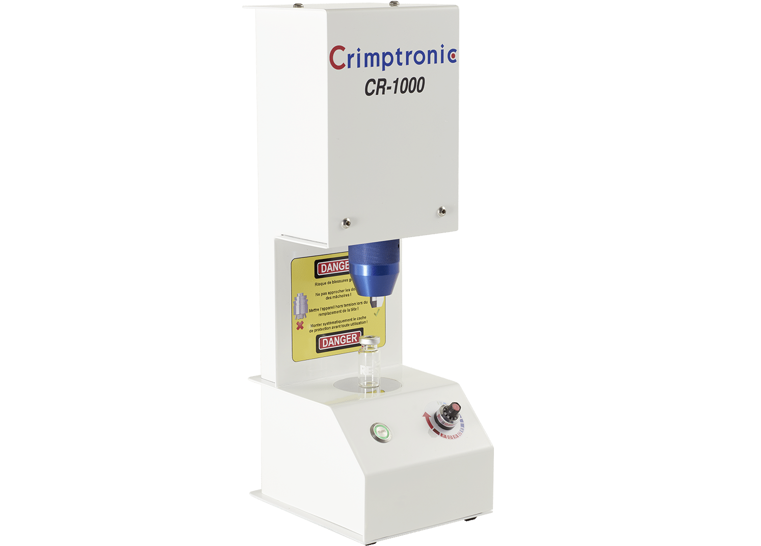 Sertisseuse électrique de flacons de laboratoire : CR-1000